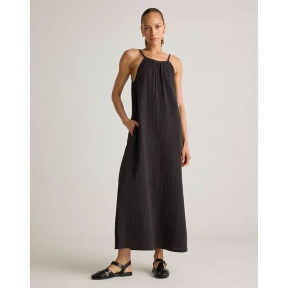 Quince Charcoal Maxi Dress - Picture 1 of 12